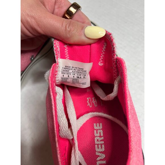Converse All Star Chuck Taylor Canvas Pink Barbiecore Womens Shoes Size 6 - Picture 5 of 6